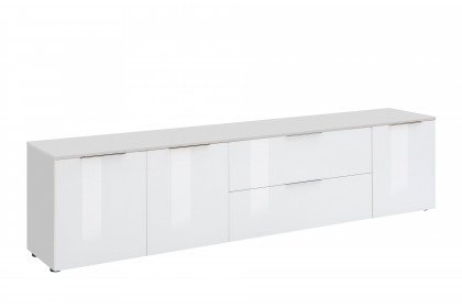 Trend von Maja Möbel - Lowboard 7836 weiß matt/ Weißglas