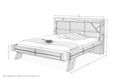 Das Neue Schweizer Bett von Sprenger - Polsterbett Echtleder dunkelbraun