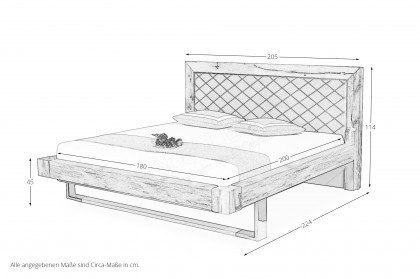 Das Neue Schweizer Bett von Sprenger - Massivholzbett Sumpfeiche - taupe