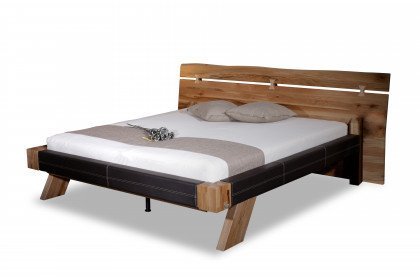 Das Neue Schweizer Bett von Sprenger - Polsterbett in Leder dunkelbraun