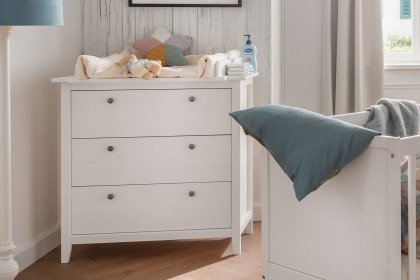 Wohnglücklich Garderobenset Solvita aus weiß gewachster Kiefer, massiv |  Möbel Letz - Ihr Online-Shop