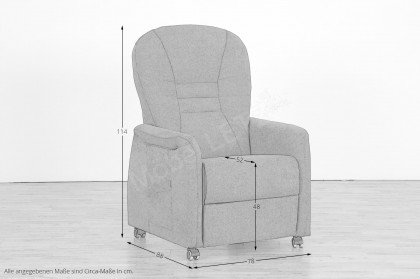 TV Uno von Grant Factory - Relaxsessel kastanie