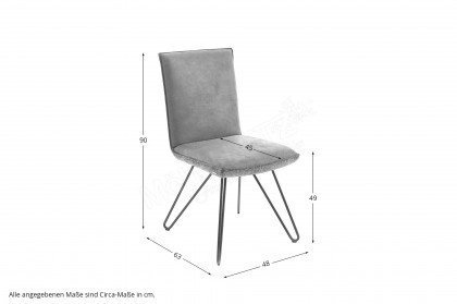 KOINOR Dining System - Stuhl 1250 mit Haarnadelgestell