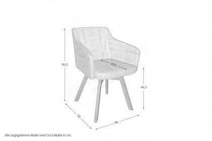 Concetto von Rietberger - Essgruppe inklusive Tisch & 4 Stühlen