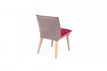 Genua von Standard Furniture - Polsterstuhl in Buche/ Red