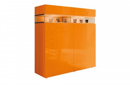 Neo von Hülsta - Highboard 980036 orange Hochglanz