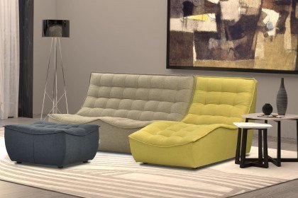 Banjo von Calia Italia - Ecksofa Ausführung rechts lind-kiwi