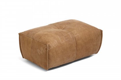 Vivo von ES Brand - Big-Sofa mit Hocker camel