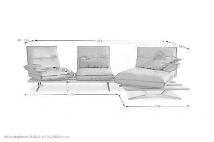 KOINOR Manson - Designersofa rechts safran