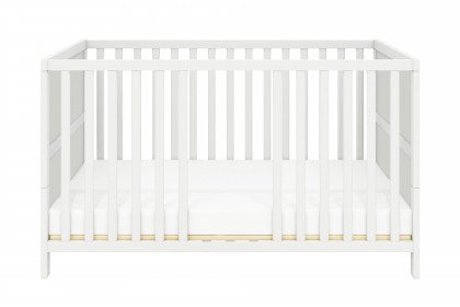 Luna-LE22 von FLEXA - Kinderbett weiß mit Liegefläche 70x140 cm