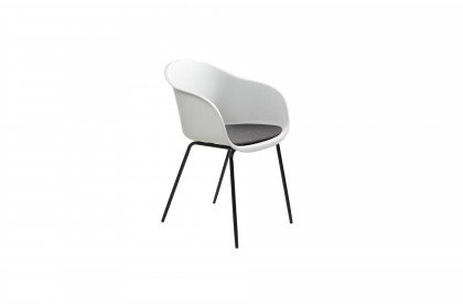Topley von Skandinavische Möbel - Stuhl in Weiß