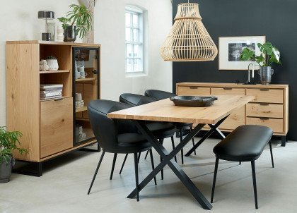 Erno von Skandinavische Möbel - Esstisch mit U-Gestell