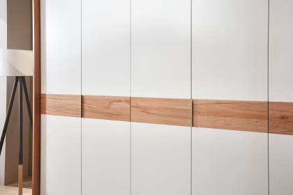 CD Studioline von Disselkamp - Drehtürenschrank Kernbuche - Riffholz - weiß