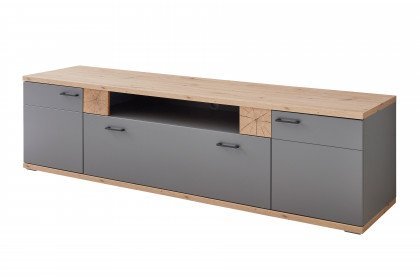 Houton von IDEAL Möbel - Lowboard grau/ Eiche Artisan