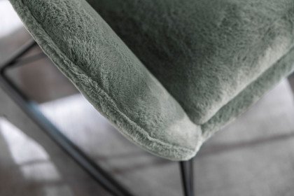 Oriolo von MCA - Stuhl mit Feinflorbezug in Graugrün