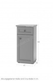 Toskana von BEGA - Badschrank Artisan Eiche/ weiß