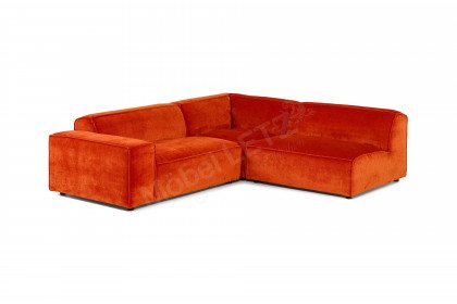 Boras von Easy Sofa - Polstersofa rechts rot-orange