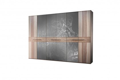 Steel von Thielemeyer - Schlafzimmer-Einrichtung 4-teilig Esche - Glas titan