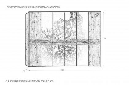 Steel von Thielemeyer - Schlafzimmer-Einrichtung 4-teilig Esche - Glas titan