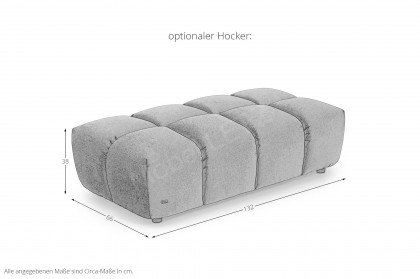 Ocean 7 von Bretz - Eckgarnitur Ausführung rechts anthrazit