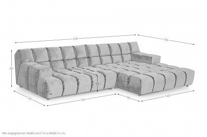 Ocean 7 von Bretz - Ecksofa anthrazit