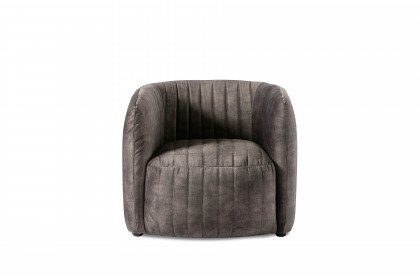 Busco von Easy Sofa - Einzelsessel dunkelgrau