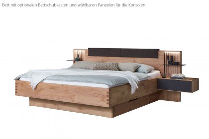 WSM 4400 von Wöstmann - Schlafzimmer mit Bauchbinde Erle Lamelle