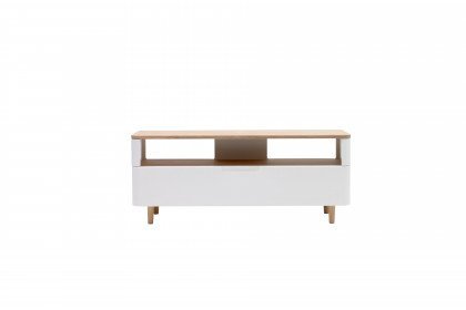 Amalfi von Skandinavische Möbel - Lowboard weiß/ Eiche