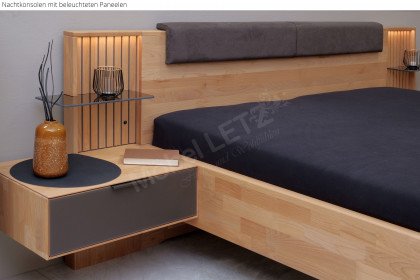 WSM 4400 von Wöstmann - Schlafzimmer mit Beleuchtung und Schrankeinteilung
