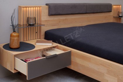 WSM 4400 von Wöstmann - Schlafzimmer mit Beleuchtung und Schrankeinteilung