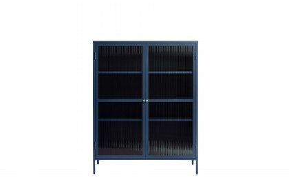 Bronco von Skandinavische Möbel - Highboard blau mit zwei Türen