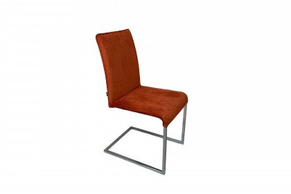 Laila von Ronald Schmitt - Stuhl orange/ chrom