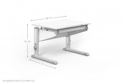 Sprinter Compact von moll - höhenverstellbarer Kinder-Schreibtisch