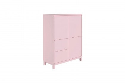 Olli von Paidi - Highboard rosa mit 2 Schubladen und 2 Türen