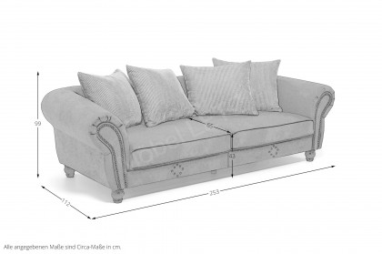 Carlos von Matex - Big-Sofa silver-grün