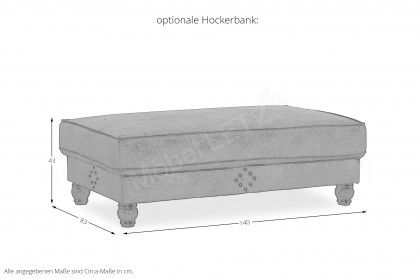 Carlos von Matex - Big-Sofa silver-grün