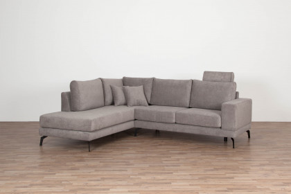 Davos von Matex - Ecksofa links grau
