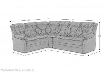 Nelson-LE18 von Grant Factory - Polstersofa links smoke