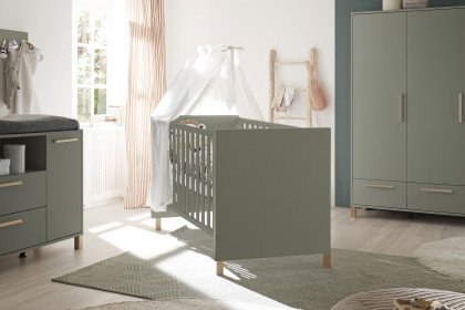 Oli von Mäusbacher - Einrichtung für das Babyzimmer 3-teilig grün matt