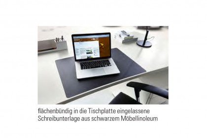Siena-B von Rietberger - Schreibtisch-Kombi Eiche graphit/ seidengrau