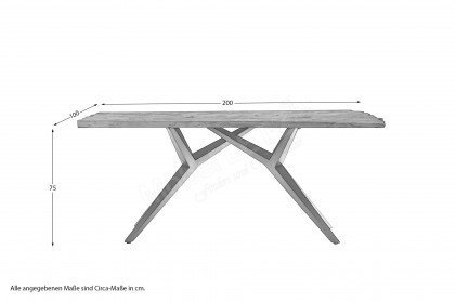 Tops & Tables von SIT Möbel - Esstisch braun/ silber