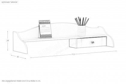 Royal White von Meblik - royaler Schreibtisch im Antik-Stil
