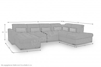 Delta-LE23 von Grant Factory - Wohnlandschaft rechts stahl