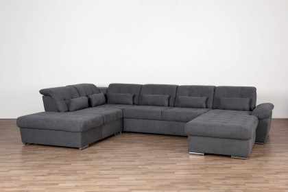 Delta-LE23 von Grant Factory - XXL-Sofa links grau