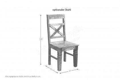 Tops & Tables von SIT Möbel - Esstisch mit silbernem X-Gestell