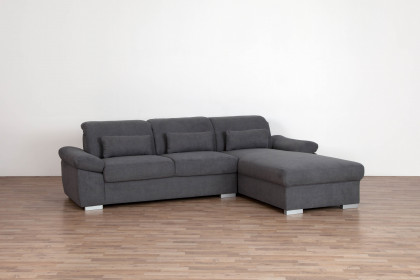 Delta-LE23 von Matex - Ecksofa rechts grau