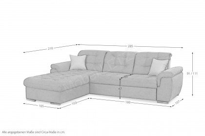 Bilbao von Grant Factory - Ecksofa links anthrazit