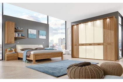 Toledo von Wiemann - Schlafzimmer Eiche/ Glas magnolie