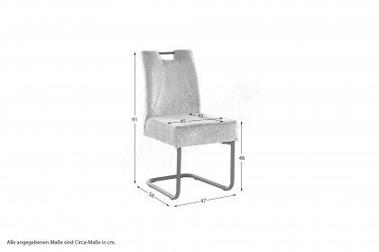 Rene von Pro.Com - Stuhl mit Schwinggestell/ Metall