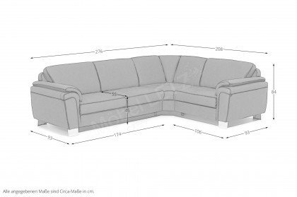 ZE-EM14010 von Zehdenick - Ecksofa Variante rechts anthrazit